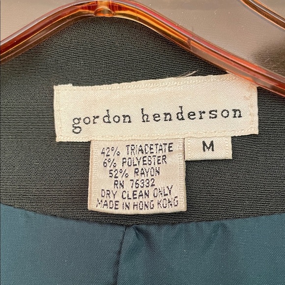 VTG Gordon Henderson Dark Green Cropped Hooded Jacket with Fur Accents - Picture 2 of 9